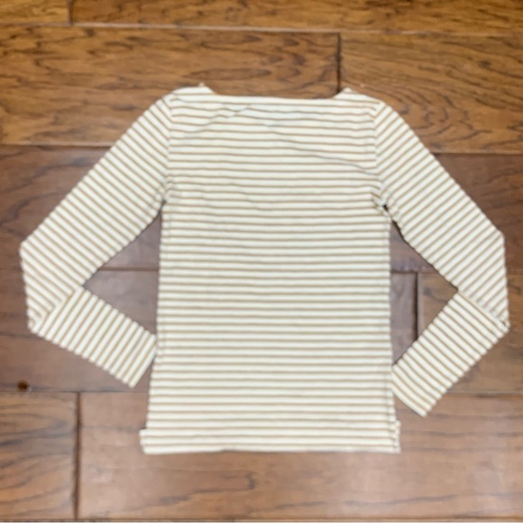 J crew women’s glitter striped painter tee - Picture 4 of 5
